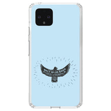 DistinctInk® Clear Shockproof Hybrid Case for Apple iPhone / Samsung Galaxy / Google Pixel - MountUp with Wings Like Eagles