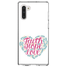 DistinctInk® Clear Shockproof Hybrid Case for Apple iPhone / Samsung Galaxy / Google Pixel - Faith / Hope / Love - Floral
