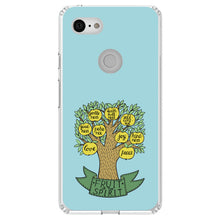 DistinctInk® Clear Shockproof Hybrid Case for Apple iPhone / Samsung Galaxy / Google Pixel - Fruit of the Spirith - Tree - Yellow Teal