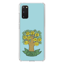 DistinctInk® Clear Shockproof Hybrid Case for Apple iPhone / Samsung Galaxy / Google Pixel - Fruit of the Spirith - Tree - Yellow Teal