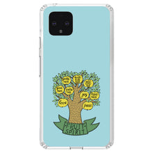 DistinctInk® Clear Shockproof Hybrid Case for Apple iPhone / Samsung Galaxy / Google Pixel - Fruit of the Spirith - Tree - Yellow Teal