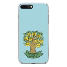 DistinctInk® Clear Shockproof Hybrid Case for Apple iPhone / Samsung Galaxy / Google Pixel - Fruit of the Spirith - Tree - Yellow Teal