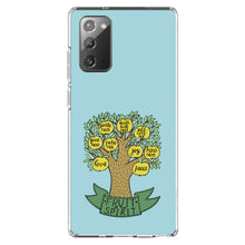 DistinctInk® Clear Shockproof Hybrid Case for Apple iPhone / Samsung Galaxy / Google Pixel - Fruit of the Spirith - Tree - Yellow Teal