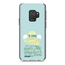 DistinctInk® Clear Shockproof Hybrid Case for Apple iPhone / Samsung Galaxy / Google Pixel - John 11:25 - I am the Resurrection and the Life