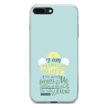 DistinctInk® Clear Shockproof Hybrid Case for Apple iPhone / Samsung Galaxy / Google Pixel - John 11:25 - I am the Resurrection and the Life