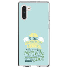 DistinctInk® Clear Shockproof Hybrid Case for Apple iPhone / Samsung Galaxy / Google Pixel - John 11:25 - I am the Resurrection and the Life