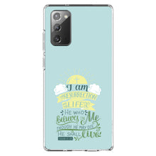 DistinctInk® Clear Shockproof Hybrid Case for Apple iPhone / Samsung Galaxy / Google Pixel - John 11:25 - I am the Resurrection and the Life