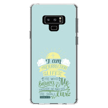 DistinctInk® Clear Shockproof Hybrid Case for Apple iPhone / Samsung Galaxy / Google Pixel - John 11:25 - I am the Resurrection and the Life