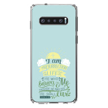 DistinctInk® Clear Shockproof Hybrid Case for Apple iPhone / Samsung Galaxy / Google Pixel - John 11:25 - I am the Resurrection and the Life