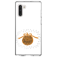 DistinctInk® Clear Shockproof Hybrid Case for Apple iPhone / Samsung Galaxy / Google Pixel - In Everything Give Thanks - Orange White