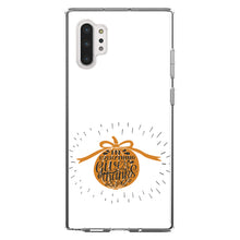 DistinctInk® Clear Shockproof Hybrid Case for Apple iPhone / Samsung Galaxy / Google Pixel - In Everything Give Thanks - Orange White