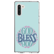 DistinctInk® Clear Shockproof Hybrid Case for Apple iPhone / Samsung Galaxy / Google Pixel - God Bless You - Circle Floral