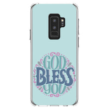 DistinctInk® Clear Shockproof Hybrid Case for Apple iPhone / Samsung Galaxy / Google Pixel - God Bless You - Circle Floral