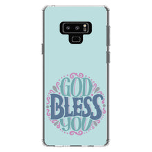 DistinctInk® Clear Shockproof Hybrid Case for Apple iPhone / Samsung Galaxy / Google Pixel - God Bless You - Circle Floral