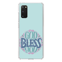 DistinctInk® Clear Shockproof Hybrid Case for Apple iPhone / Samsung Galaxy / Google Pixel - God Bless You - Circle Floral