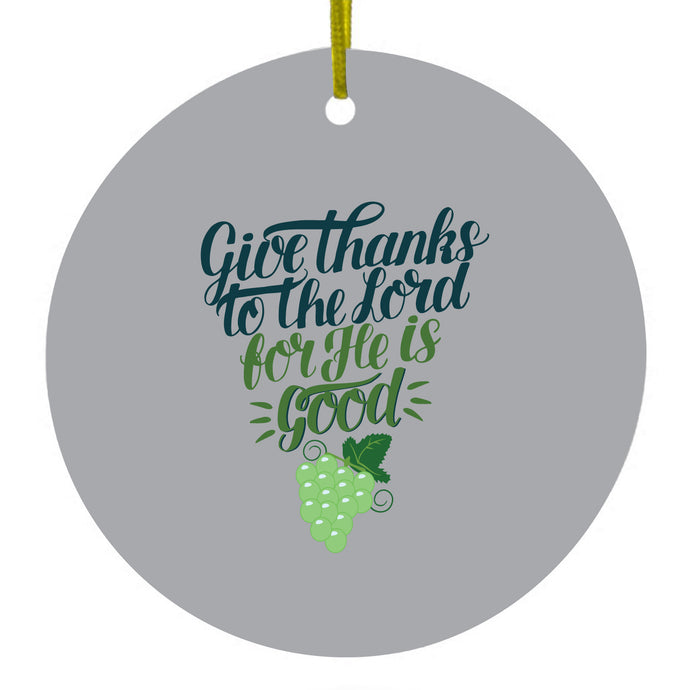 Grapes Ceramic Ornament