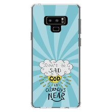 DistinctInk® Clear Shockproof Hybrid Case for Apple iPhone / Samsung Galaxy / Google Pixel - Don't be Sad, God is Always Near
