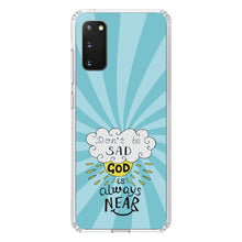 DistinctInk® Clear Shockproof Hybrid Case for Apple iPhone / Samsung Galaxy / Google Pixel - Don't be Sad, God is Always Near