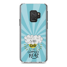 DistinctInk® Clear Shockproof Hybrid Case for Apple iPhone / Samsung Galaxy / Google Pixel - Don't be Sad, God is Always Near