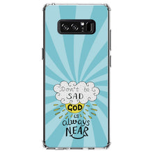 DistinctInk® Clear Shockproof Hybrid Case for Apple iPhone / Samsung Galaxy / Google Pixel - Don't be Sad, God is Always Near