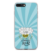 DistinctInk® Clear Shockproof Hybrid Case for Apple iPhone / Samsung Galaxy / Google Pixel - Don't be Sad, God is Always Near