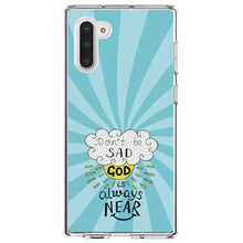 DistinctInk® Clear Shockproof Hybrid Case for Apple iPhone / Samsung Galaxy / Google Pixel - Don't be Sad, God is Always Near