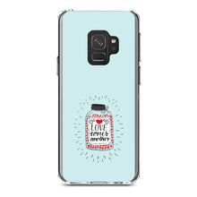 DistinctInk® Clear Shockproof Hybrid Case for Apple iPhone / Samsung Galaxy / Google Pixel - Love One Another - Heart / Jar