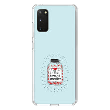 DistinctInk® Clear Shockproof Hybrid Case for Apple iPhone / Samsung Galaxy / Google Pixel - Love One Another - Heart / Jar