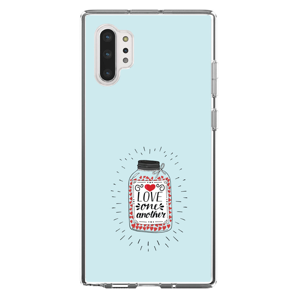 Love One Another, Heart / Jar Clear Shockproof iPhone Case, view 10