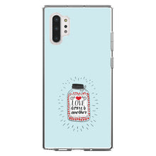DistinctInk® Clear Shockproof Hybrid Case for Apple iPhone / Samsung Galaxy / Google Pixel - Love One Another - Heart / Jar