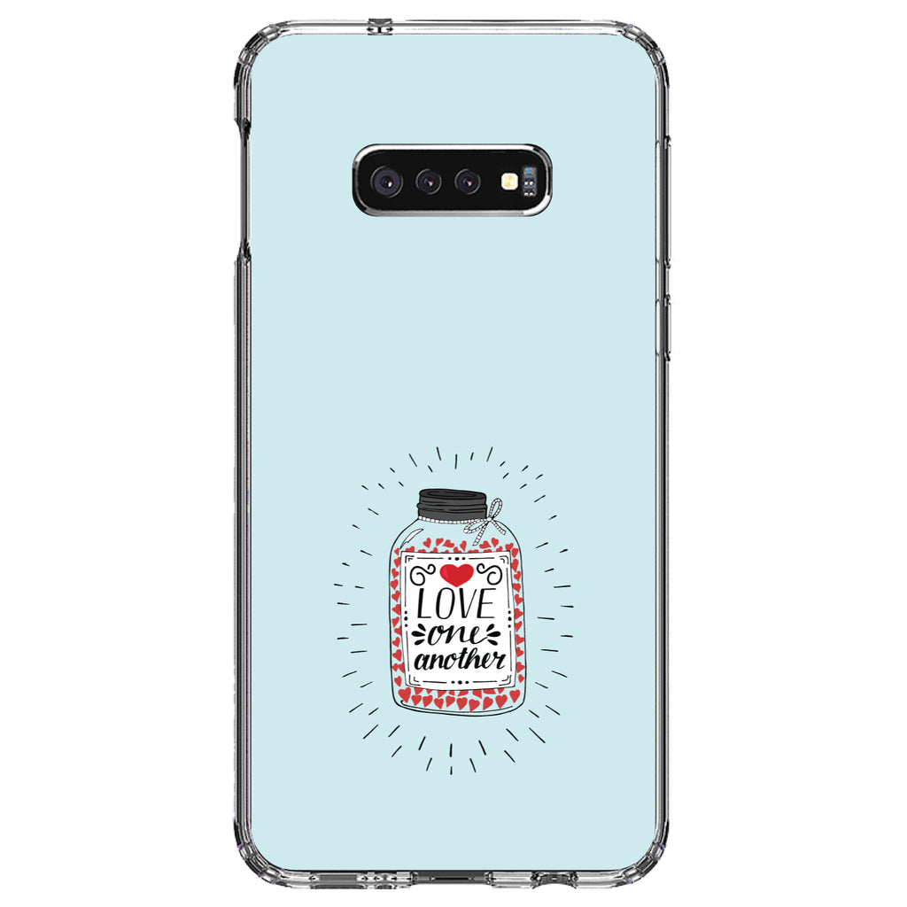 Love One Another, Heart / Jar Clear Shockproof iPhone Case, view 18