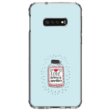 DistinctInk® Clear Shockproof Hybrid Case for Apple iPhone / Samsung Galaxy / Google Pixel - Love One Another - Heart / Jar