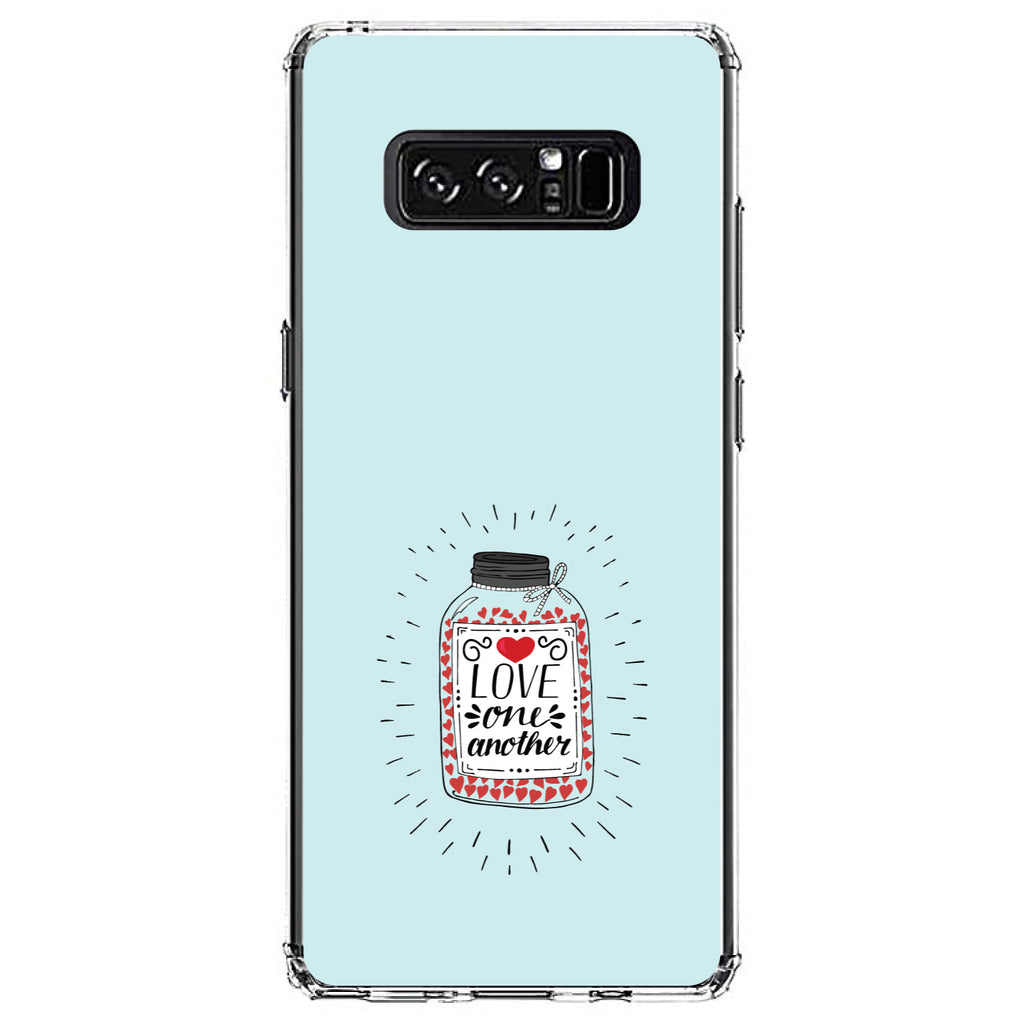 Love One Another, Heart / Jar Clear Shockproof iPhone Case, view 12
