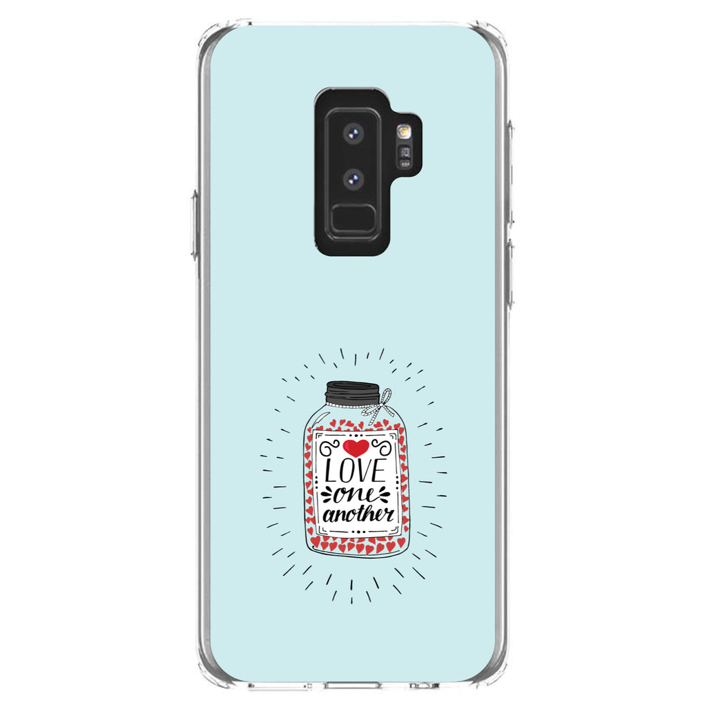 Love One Another, Heart / Jar Clear Shockproof iPhone Case, view 20