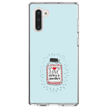 DistinctInk® Clear Shockproof Hybrid Case for Apple iPhone / Samsung Galaxy / Google Pixel - Love One Another - Heart / Jar
