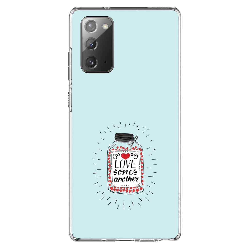 Love One Another, Heart / Jar Clear Shockproof iPhone Case, view 7
