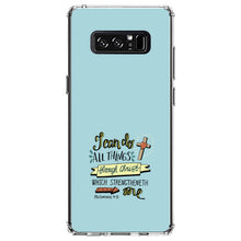 DistinctInk® Clear Shockproof Hybrid Case for Apple iPhone / Samsung Galaxy / Google Pixel - Philippians 4:13 - I can do everything through Christ