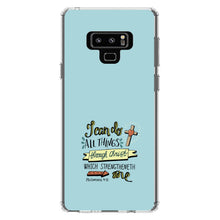 DistinctInk® Clear Shockproof Hybrid Case for Apple iPhone / Samsung Galaxy / Google Pixel - Philippians 4:13 - I can do everything through Christ