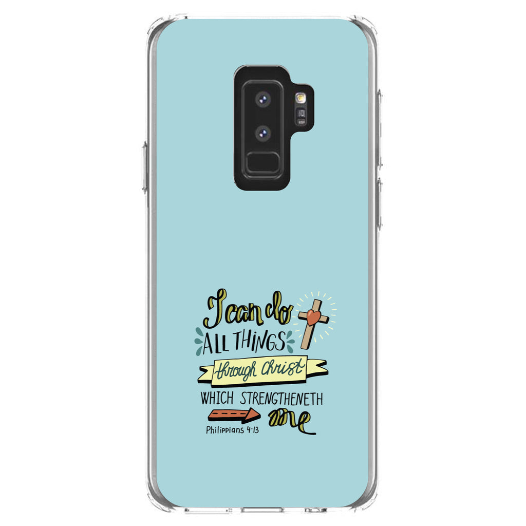 Philippians 4:13, I can do everything through Christ Clear Shockproof iPhone Case, view 20