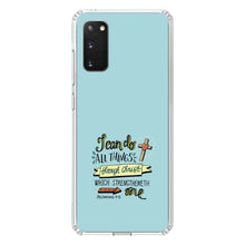 DistinctInk® Clear Shockproof Hybrid Case for Apple iPhone / Samsung Galaxy / Google Pixel - Philippians 4:13 - I can do everything through Christ