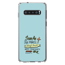 DistinctInk® Clear Shockproof Hybrid Case for Apple iPhone / Samsung Galaxy / Google Pixel - Philippians 4:13 - I can do everything through Christ
