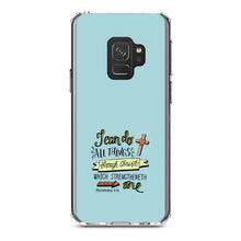 DistinctInk® Clear Shockproof Hybrid Case for Apple iPhone / Samsung Galaxy / Google Pixel - Philippians 4:13 - I can do everything through Christ