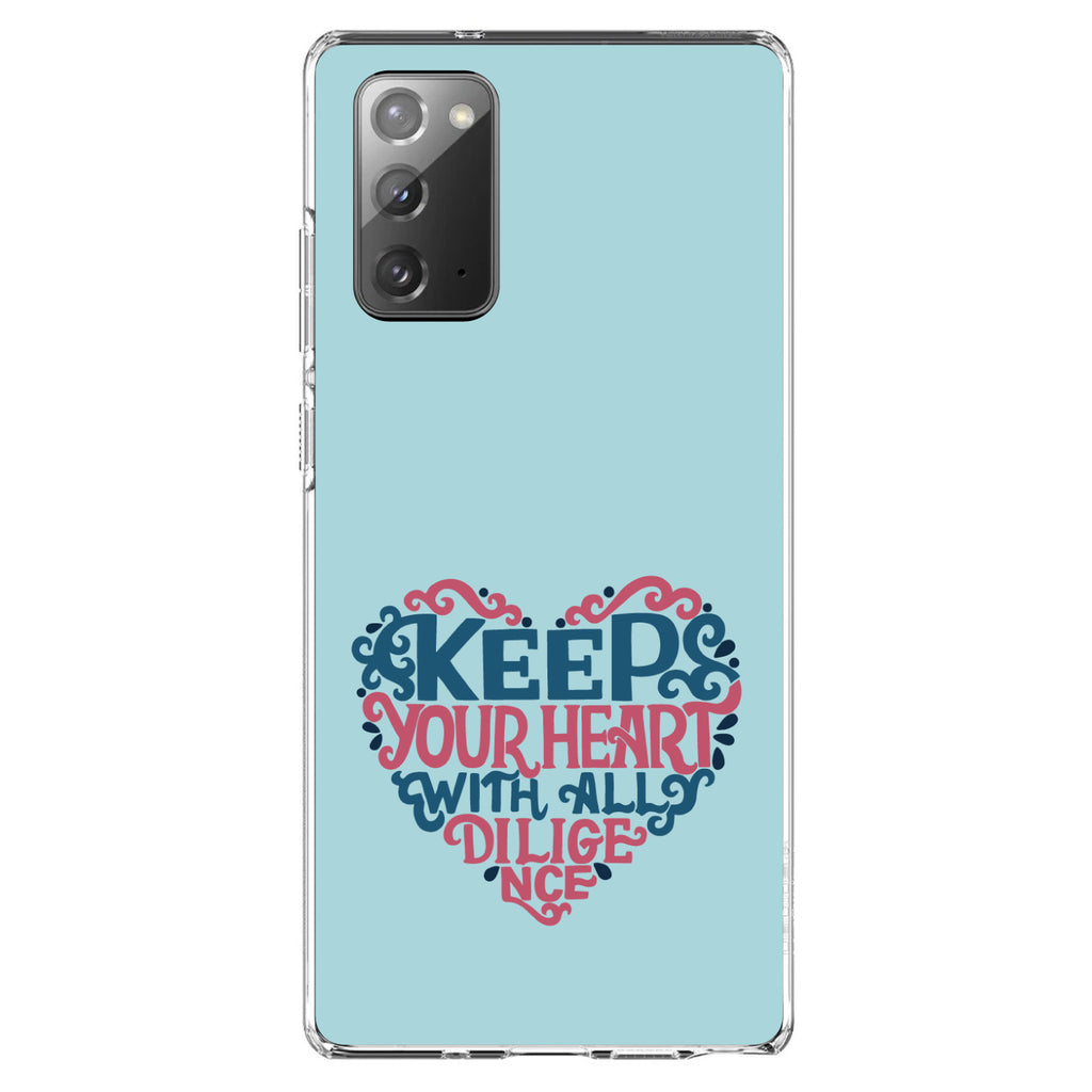Keep Your Heart With All Diligence Clear Shockproof iPhone Case, view 8