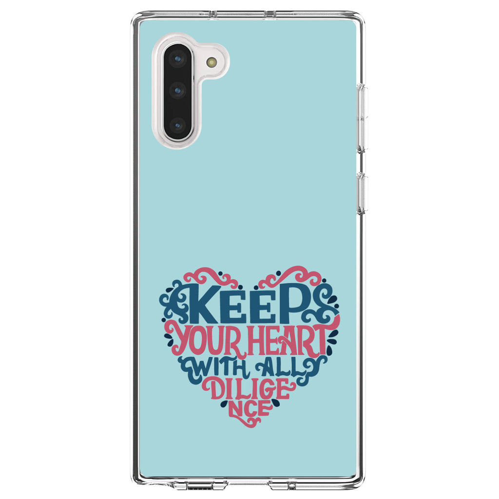 Keep Your Heart With All Diligence Clear Shockproof iPhone Case, view 9