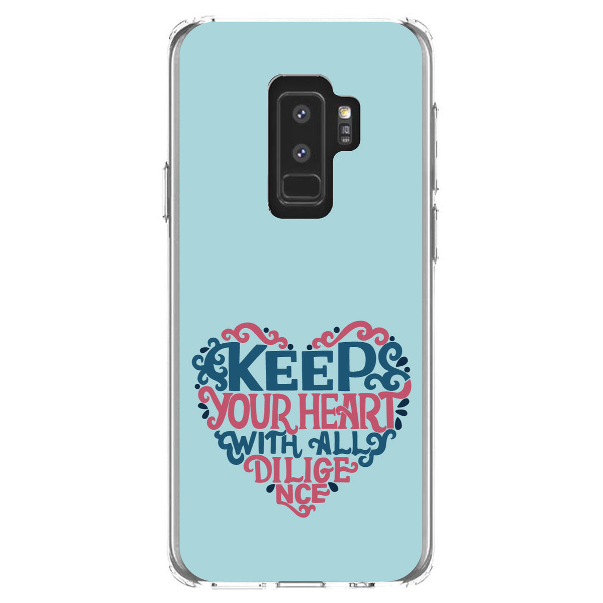 Keep Your Heart With All Diligence Clear Shockproof iPhone Case, view 20