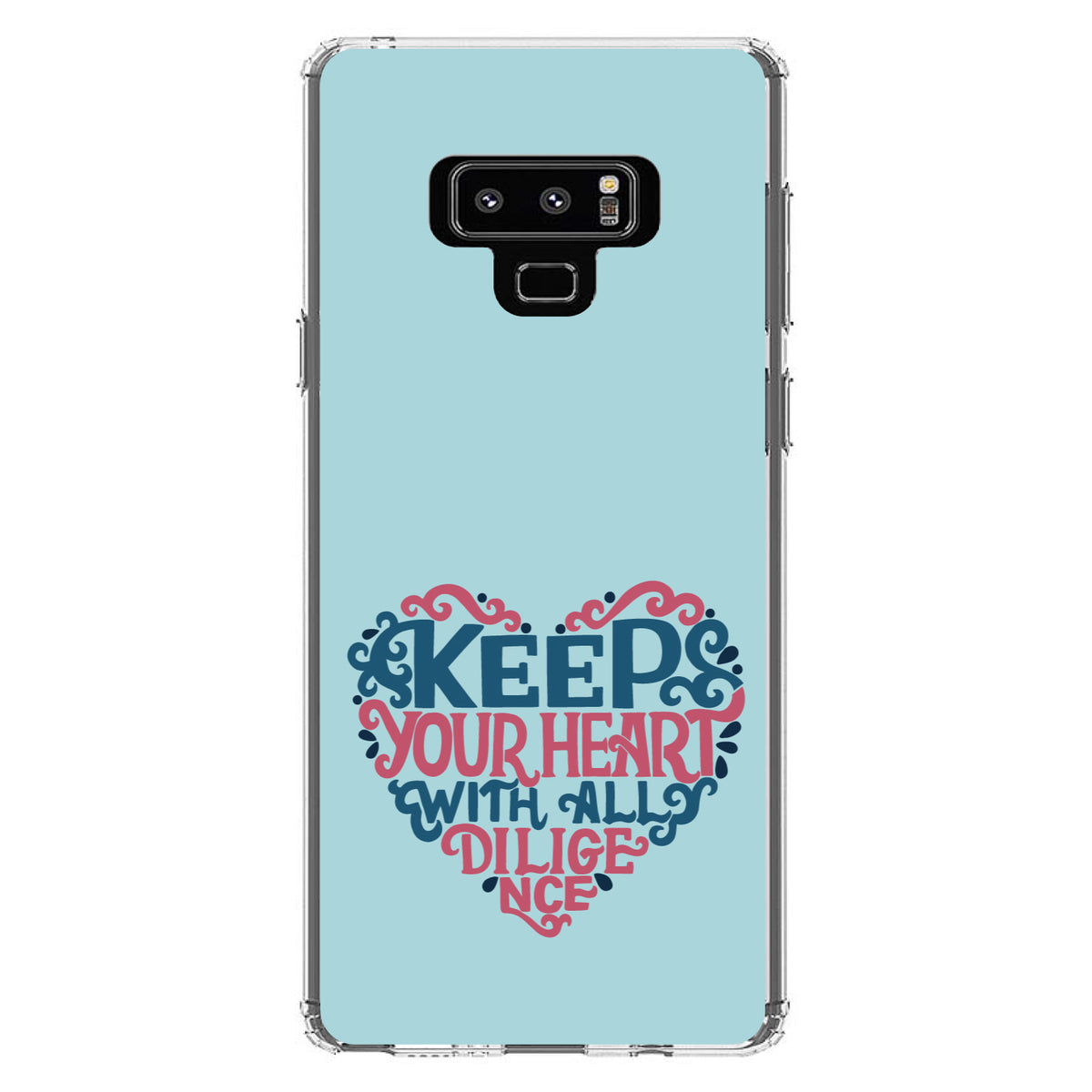 Keep Your Heart With All Diligence Clear Shockproof iPhone Case, view 11