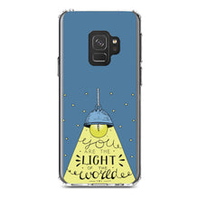 DistinctInk® Clear Shockproof Hybrid Case for Apple iPhone / Samsung Galaxy / Google Pixel - You Are the Light of the World
