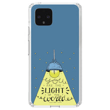 DistinctInk® Clear Shockproof Hybrid Case for Apple iPhone / Samsung Galaxy / Google Pixel - You Are the Light of the World