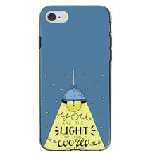 DistinctInk® Clear Shockproof Hybrid Case for Apple iPhone / Samsung Galaxy / Google Pixel - You Are the Light of the World