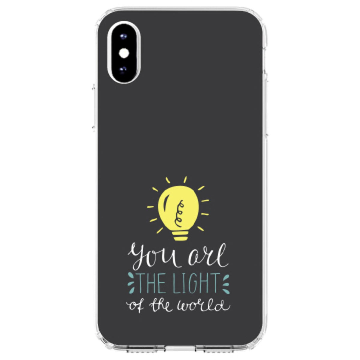 You Are the Light of the World / Bulb Clear Shockproof iPhone Case, view 4